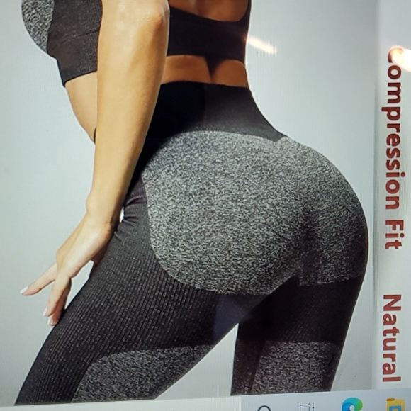 Women High Waist Yoga Pants Tights Size XL - Picture 3 of 10